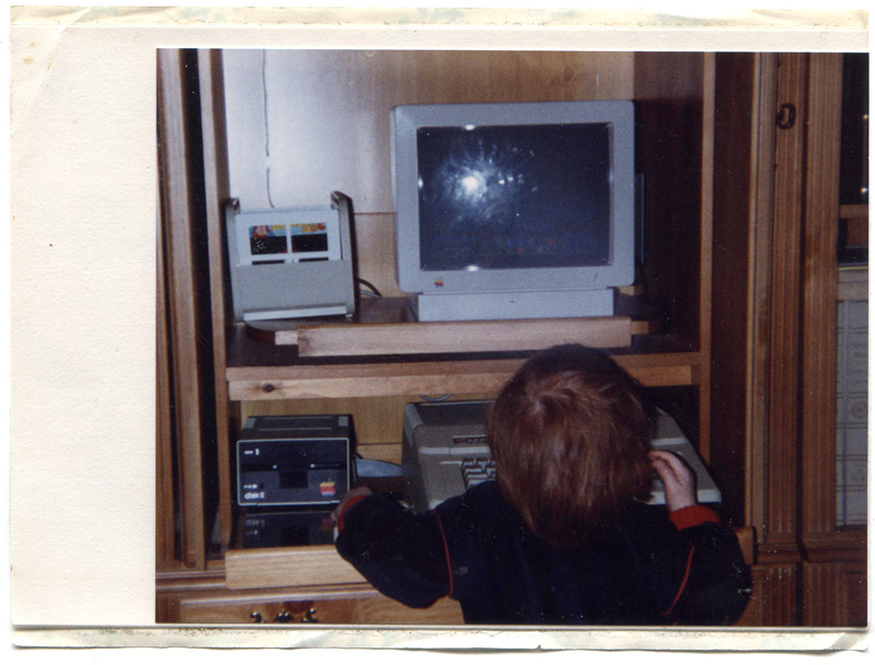 Me with my first computer- an Apple II